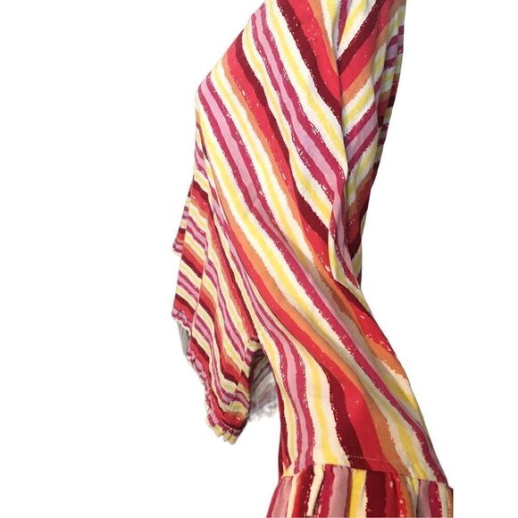 Linen Cynthia Striped Red Orange Multicolor Linen Blend Boxy Fit Top size xl
Co - Picture 4 of 12